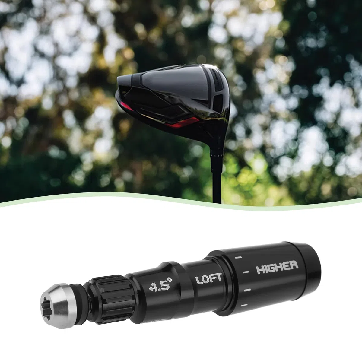 1 funda para eje de golf RH de 1.5 grados de 0.35 pulgadas, compatible con TaylorMade Qi10, Stealth 1 y 2, Sim, Sim Max, M5, M6 Driver y Wood