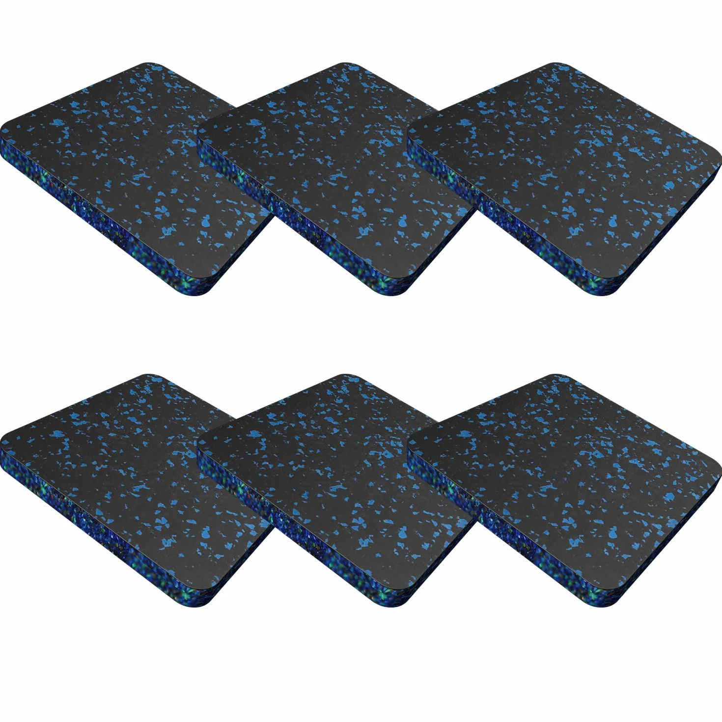 Alfombrilla para Cinta de Correr, Cinta de Correr para aparatos de Fitness (3,94 x 3,94 x 0,79 Pulgadas), cojín de insonorización Amortiguador, Antideslizante, Accesorio de Gimnasia doméstica