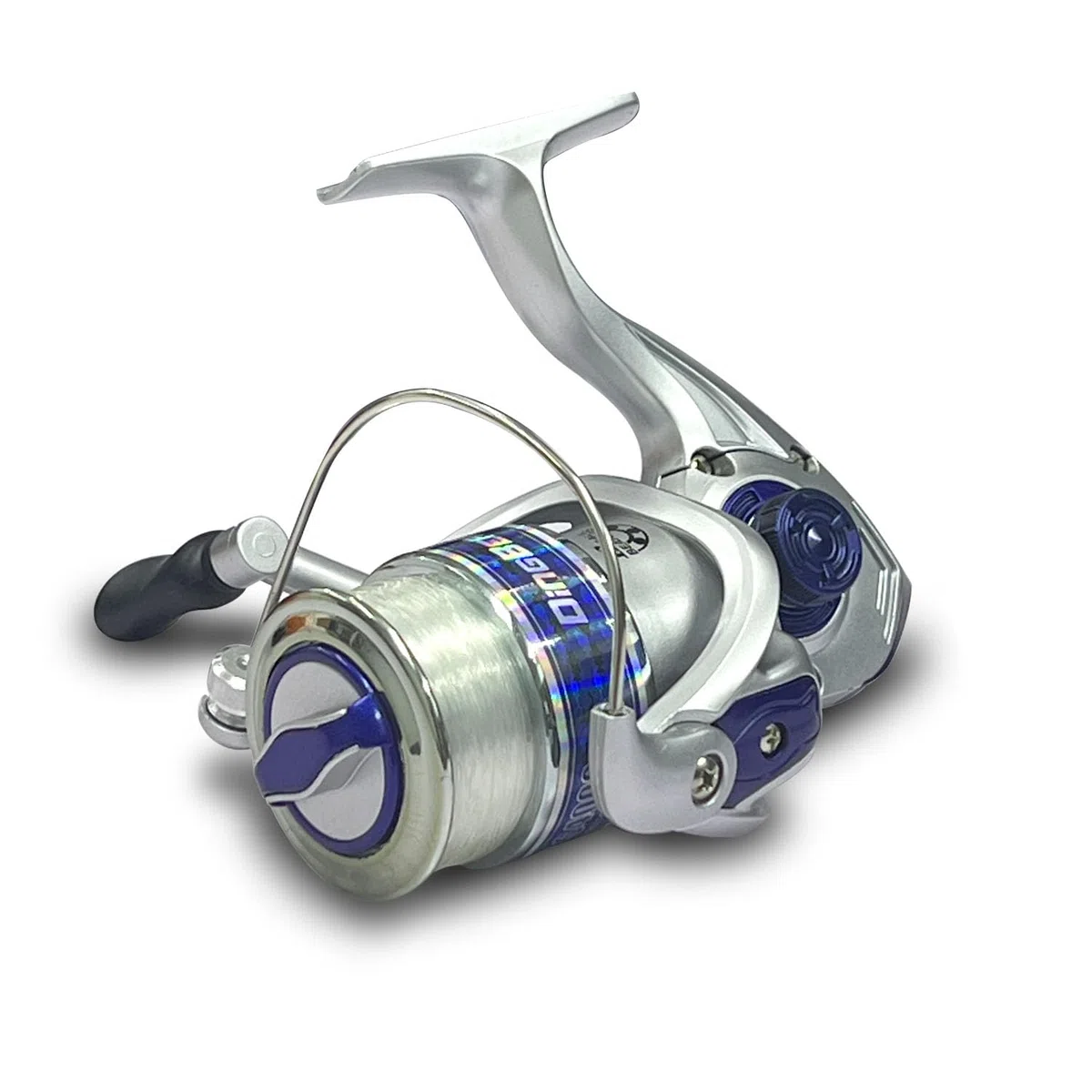 Carrete de Pesca- Carrete de Pesca de Nivel Básico, Preinstalado con Hilo de Pescar de 100 m, Adecuado para Lagos Y ríos de Fósforo Grueso