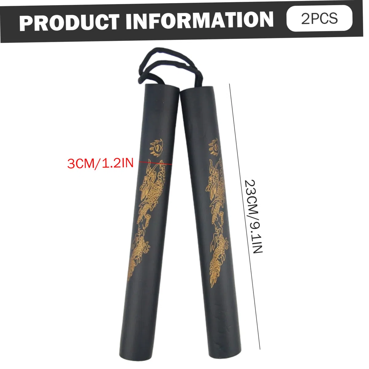 Nunchakus para niños, 2 uds., Nunchakus de Espuma Ligeros, Palos de Artes Marciales para niños y Principiantes, Espuma de práctica y Entrenamiento