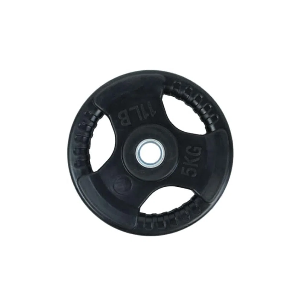 Disco de Caucho con Agarre 30 mm Viok Sport – Entrenamientos Funcionales y Musculación - Compatible con Barras de 30 y 28 mm - Disponible en 1,5, 2,5, 5, 10, 15 y 20 Kg