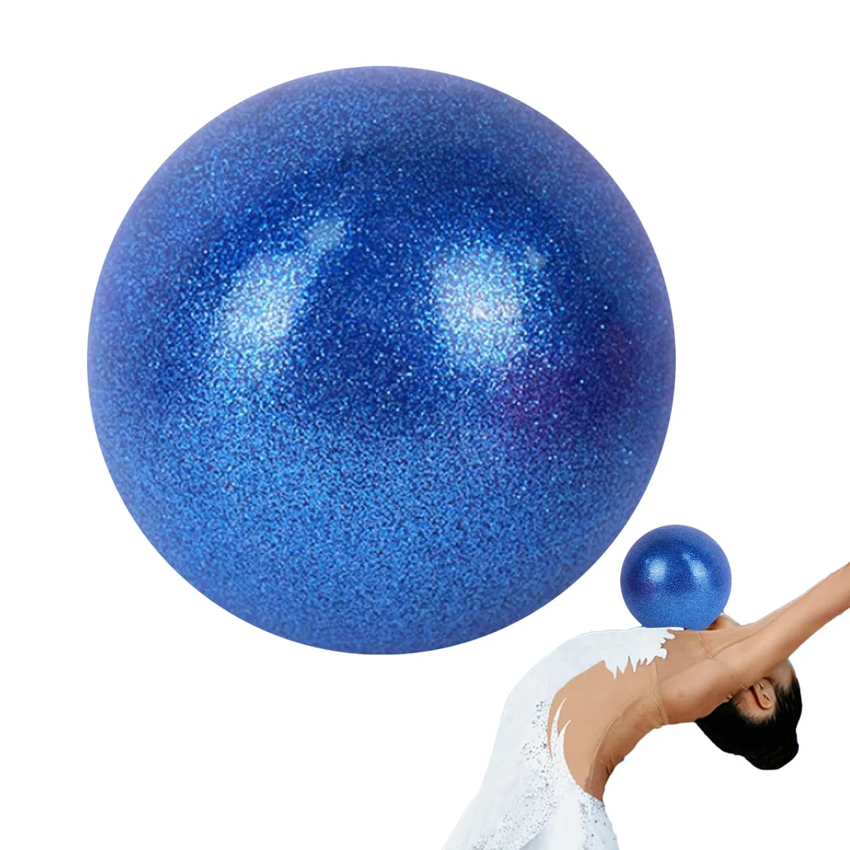 Balón De Gimnasia, Pelota de Gimnasia 15 cm para Fitness, Baile y Entrenamiento, Equipo Antirrebote Accesorios Pilates para Gimnasio Hogar Competición