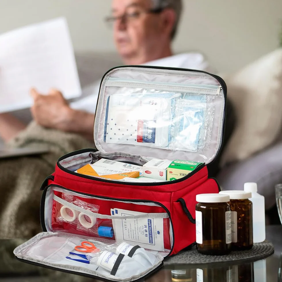 Botiquín de Primeros Auxilios, Portátil Bolsa Médica Vacio Gran Capacidad Bolsa Botiquin Médico Vacío con Correa, Impermeable Botiquin Viaje para Hogar,Viajes