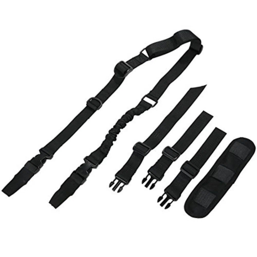 ACEXIER Táctico Gun Sling Correa de Hombro Cuerda al Aire Libre Airsoft Rifle Correa Cinturón con Hebilla de Metal Accesorios de Caza