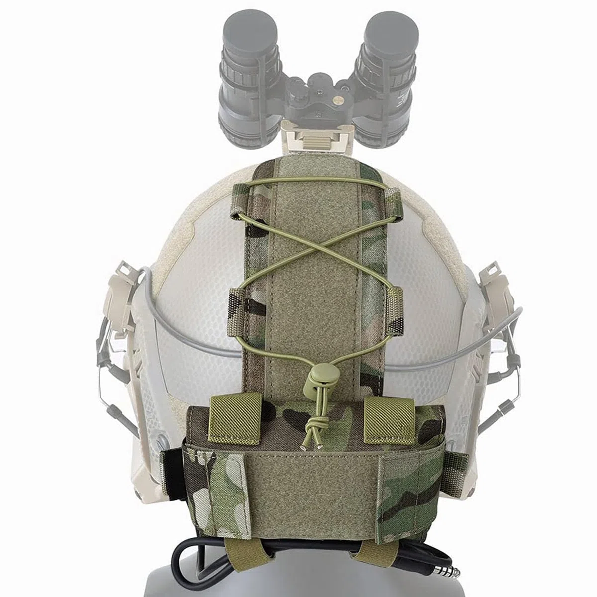 KRYDEX MK1 - Funda de batería para casco táctico con gancho Multicam