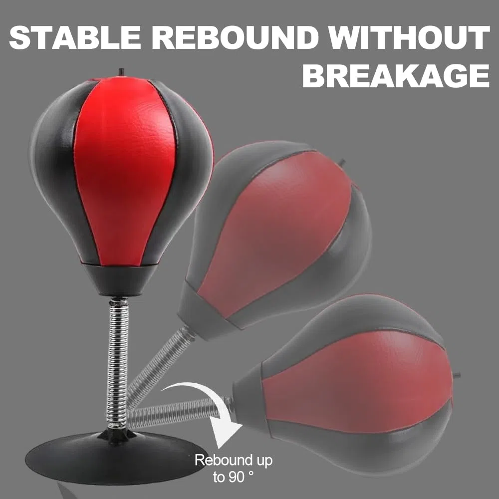 Saco de Boxeo de Escritorio con Ventosa Súper Fuerte, Mesa de Punchingball, Saco de Boxeo de Mesa, Mini Sac de Boxe para Actividad En Casa y En La Oficina para Aliviar El Estrés