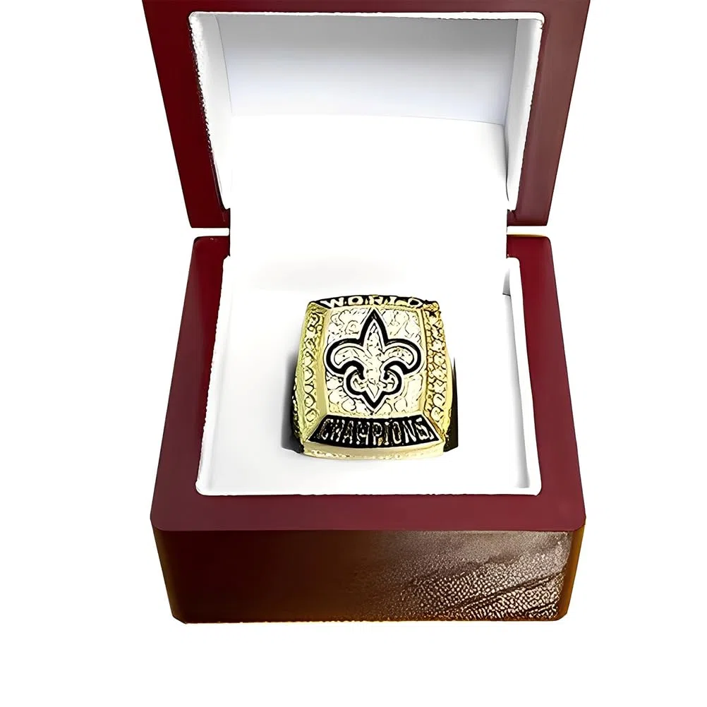 Anillo Campeón Super Bowl 2009 Saints – Recuerdo del Campeonato de Fútbol Americano para Aficionados, Antiguos Alumnos, Padre y Amigos