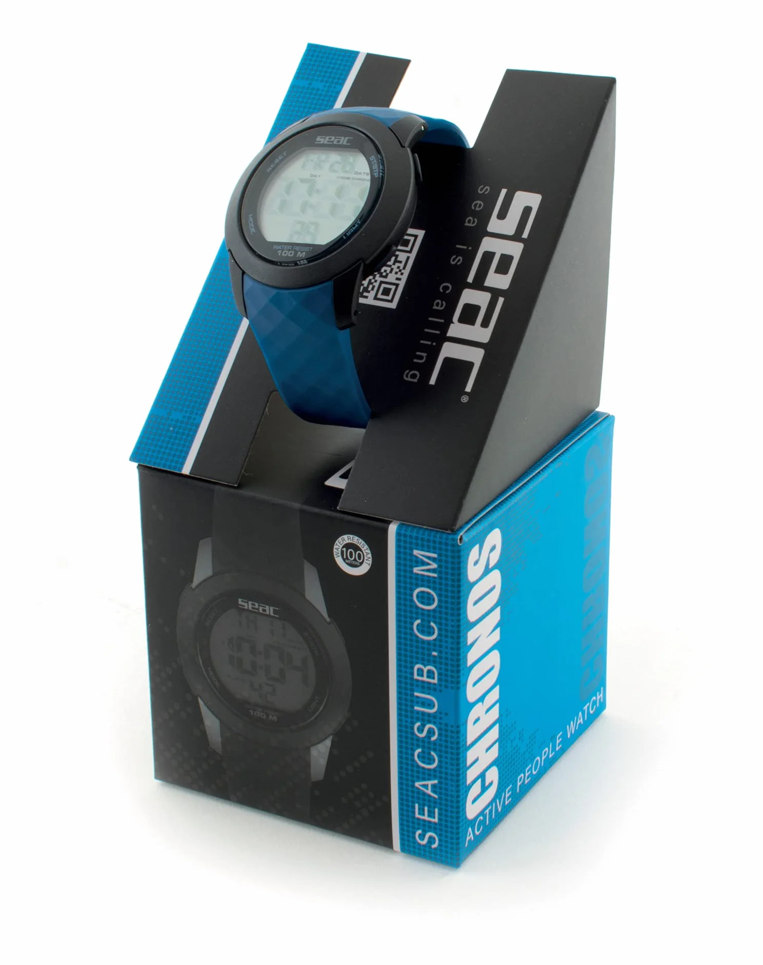 SEAC Chronos Reloj Digital Resistente al Agua 100M Unisex Adulto