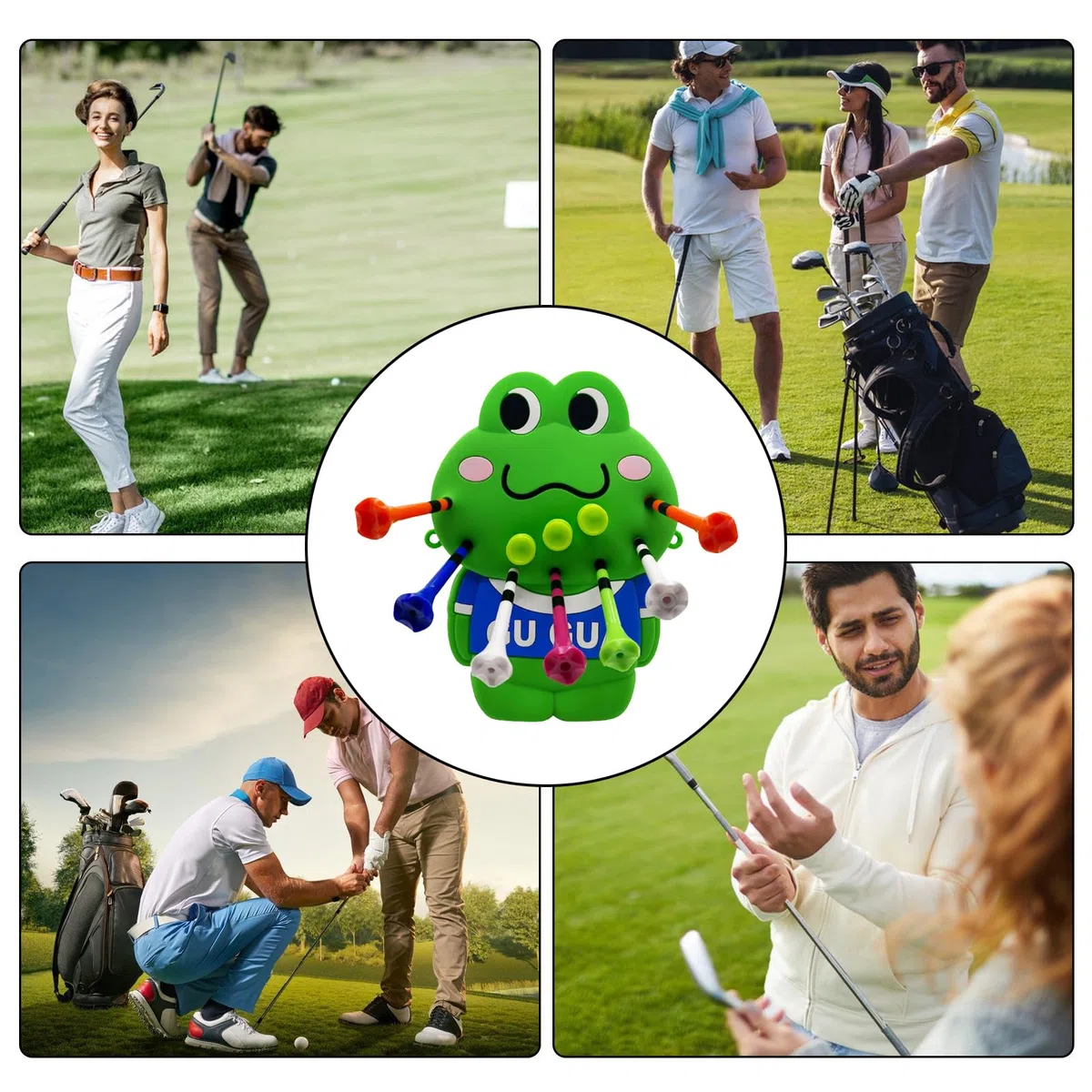 Bolsa de té de golf – Almacenamiento de té de golf en diseño – Organizador para pelotas de golf y bonito soporte de accesorios para golfistas masculinos para guardar golf entrenamiento y