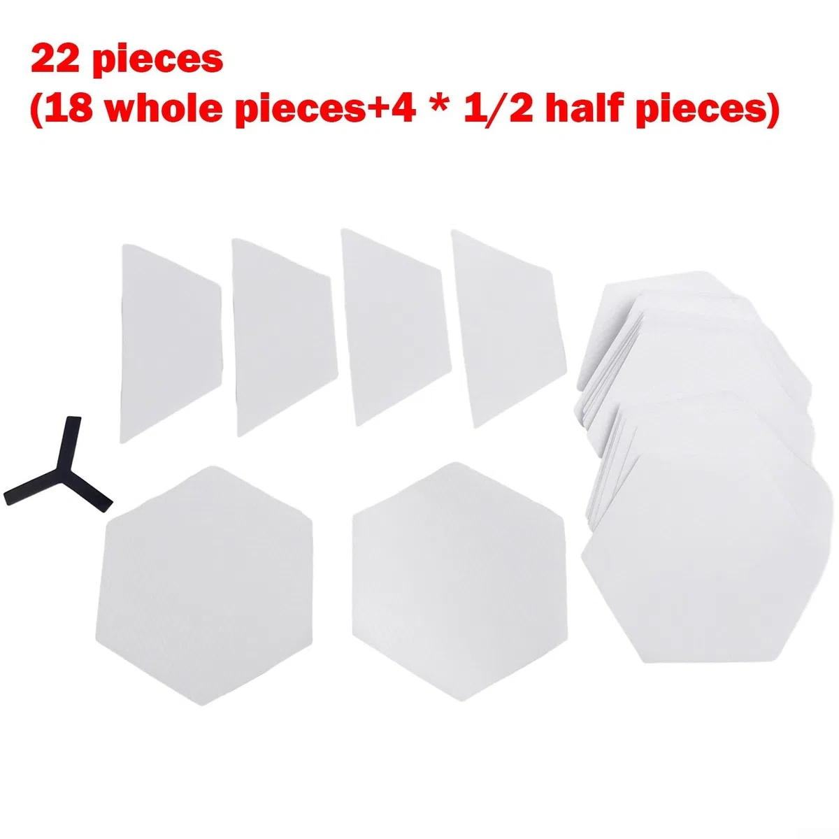 Honseadek Juego de 22 almohadillas de agarre transparentes para tabla de surf, accesorios de bricolaje, almohadillas transparentes para todos los adolescentes de tablas de surf