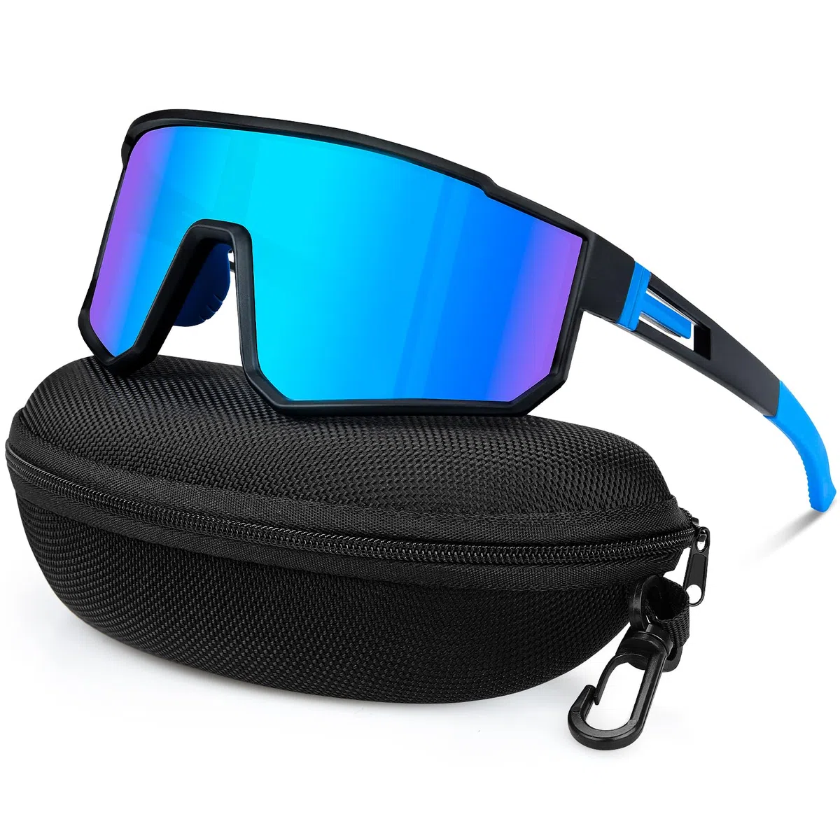 MELLIEX Gafas de Sol Deportivas Hombre Mujer, Polarizadas Gafas Ciclismo, Gafas Deportivas con Protección UV400, Gafas Running Antideslizantes para Ciclismo Carretera MTB Correr