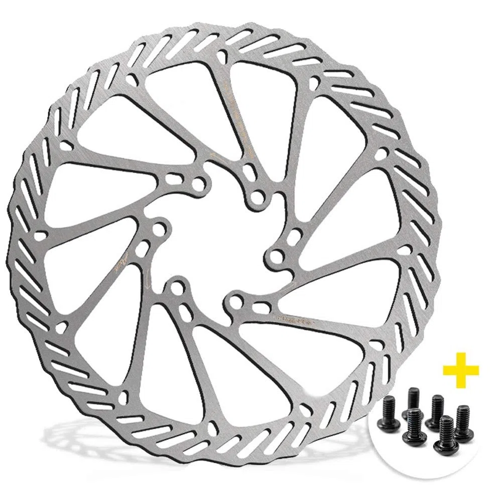 Rotor de Freno de Disco de 160 mm Rotor de Freno de Disco Flotante Rotores Traseros de Bicicleta Rotor de Freno de Disco de Bicicleta Adecuado para la Mayoría de Bicicletas de Carretera MTB