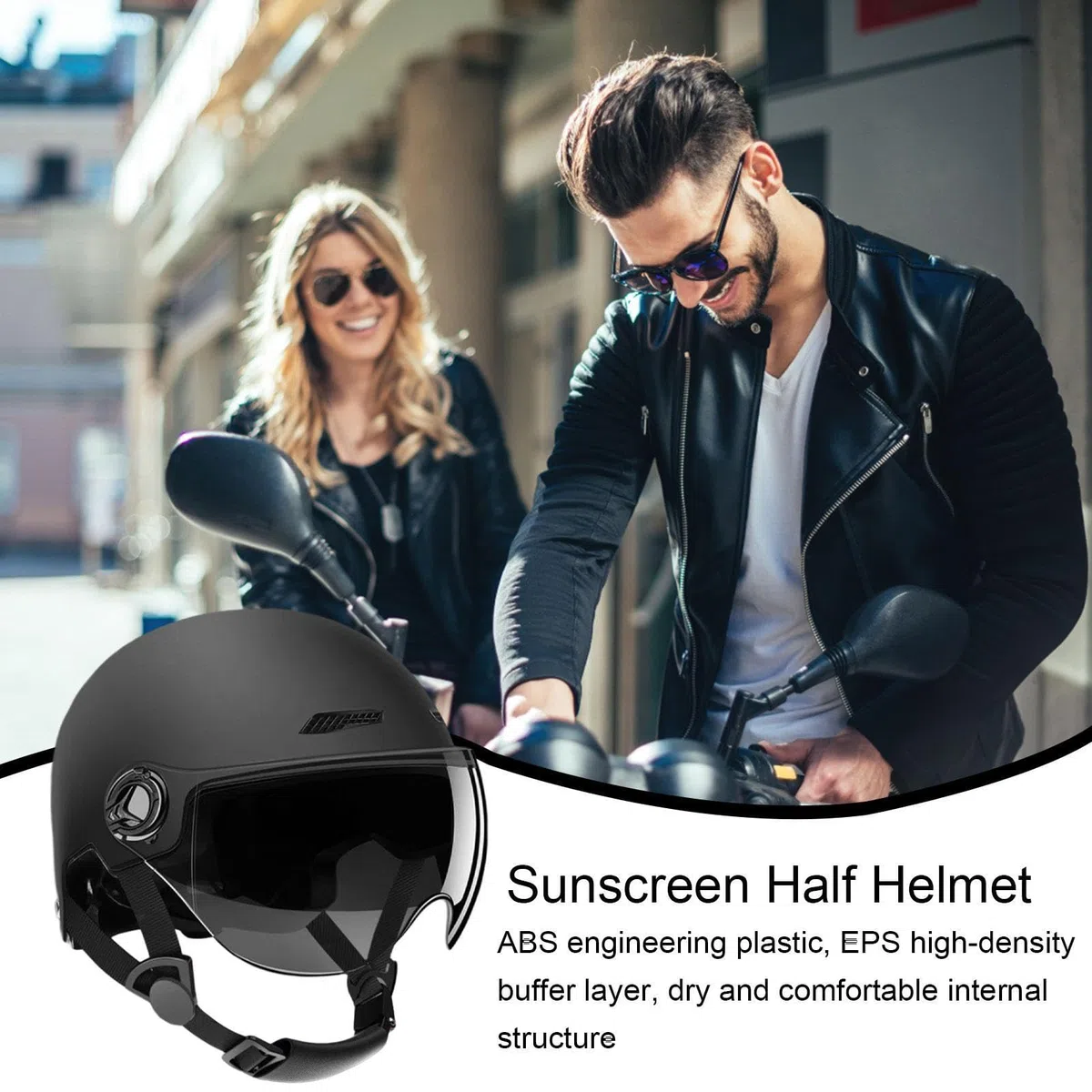 Cascos De Scooter, Casco de Moto para Hombres y Mujeres, Casco De Bicicleta De Montaña, Casco de Patinete eléctrico, Cascos para Adultos, Equipo protección para Escalada y Patinaje