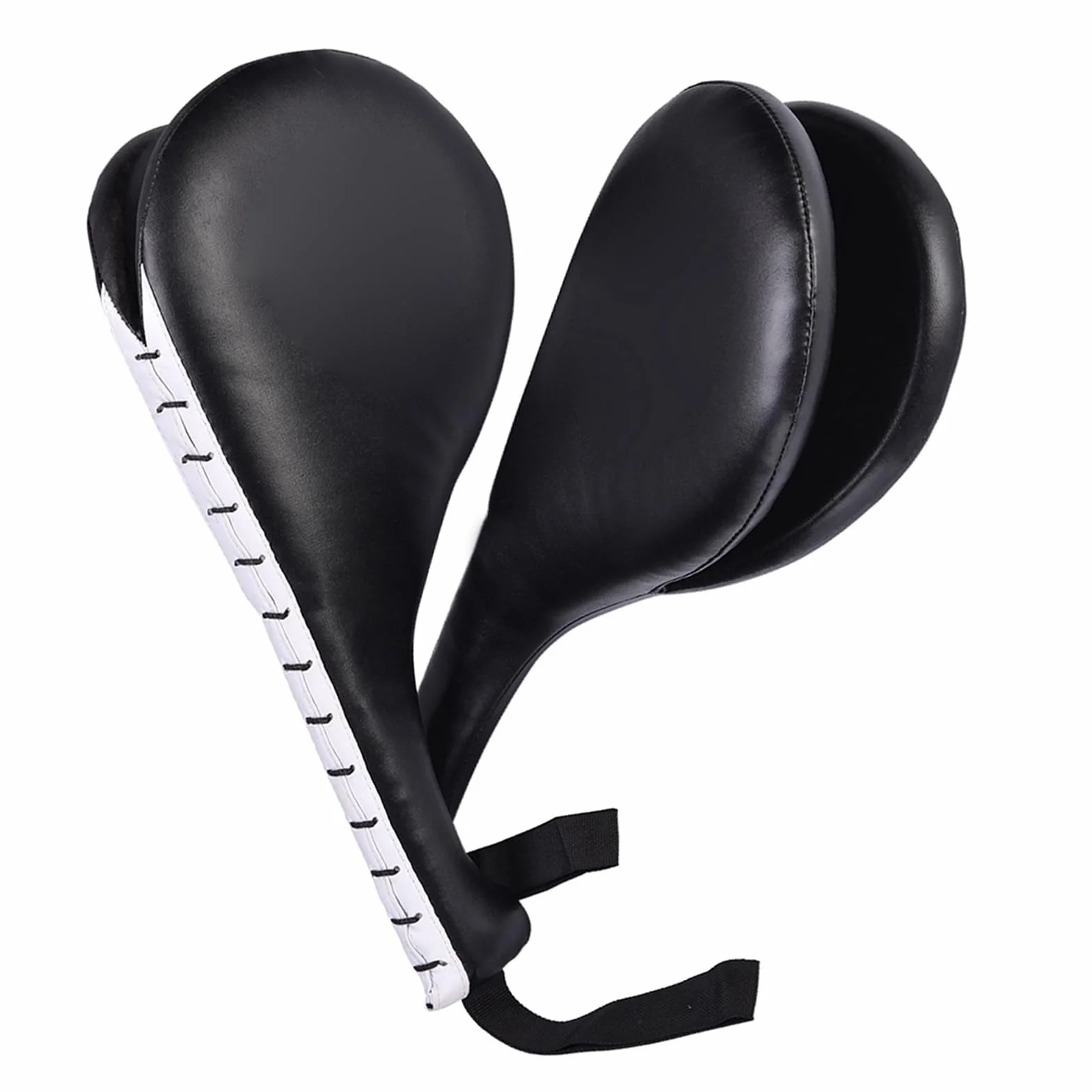 Taekwondo Almohadillas de Entrenamiento, 19x34.5cm Artes Marciales Kickboxing Equipo Golpear Target Pads Cojín de Retroceso Taekwondo Perforación de Karate Pad Doble para Niños Jóvenes Adultos