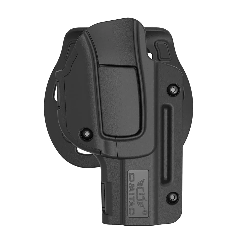 Funda de Paleta G17 - Estuche de Polímero OWB para Glock 17/22/31 Gen 1-4, G17 Gen5 - Funda de Transporte Abierta con Cinturón Exterior Nivel II Retención Caso de Pistola Táctica - Mano Derecha