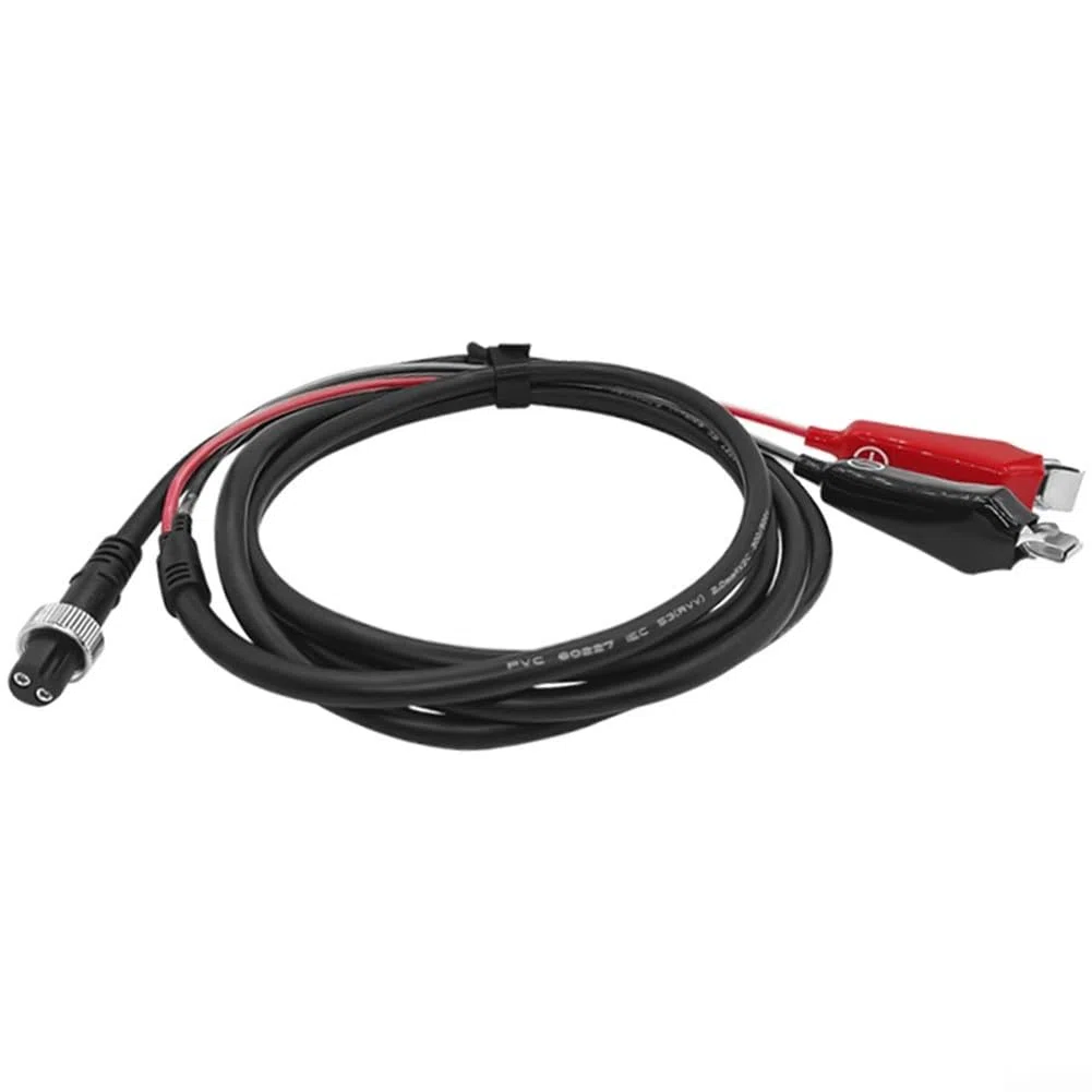 Carrete de pesca eléctrico de 2 polos, cable de alimentación de carrete de pesca eléctrico para DAIWA y MIYA 300750MJ con cable de extensión de alimentación de 2 polos (2 m)