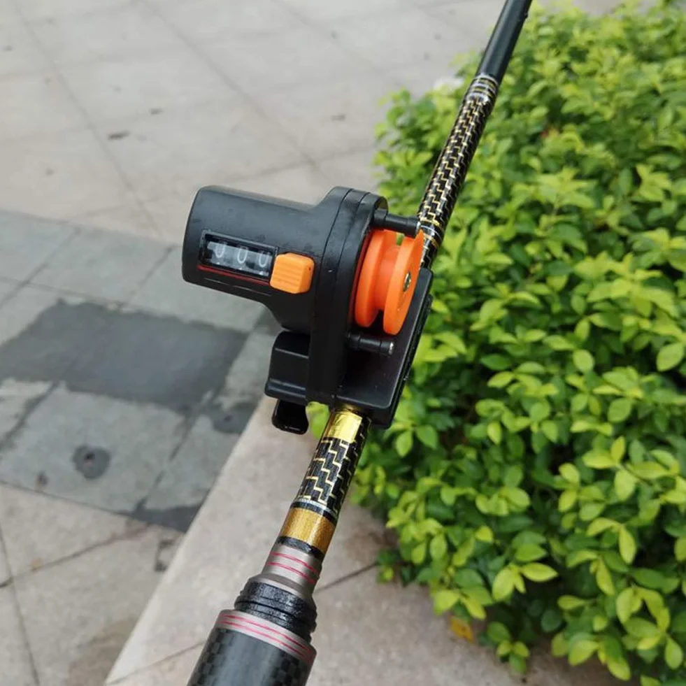 0-999M Herramienta de buscador de Contador de Profundidad de línea de Pesca Contador de Calibre de Longitud de Aparejos