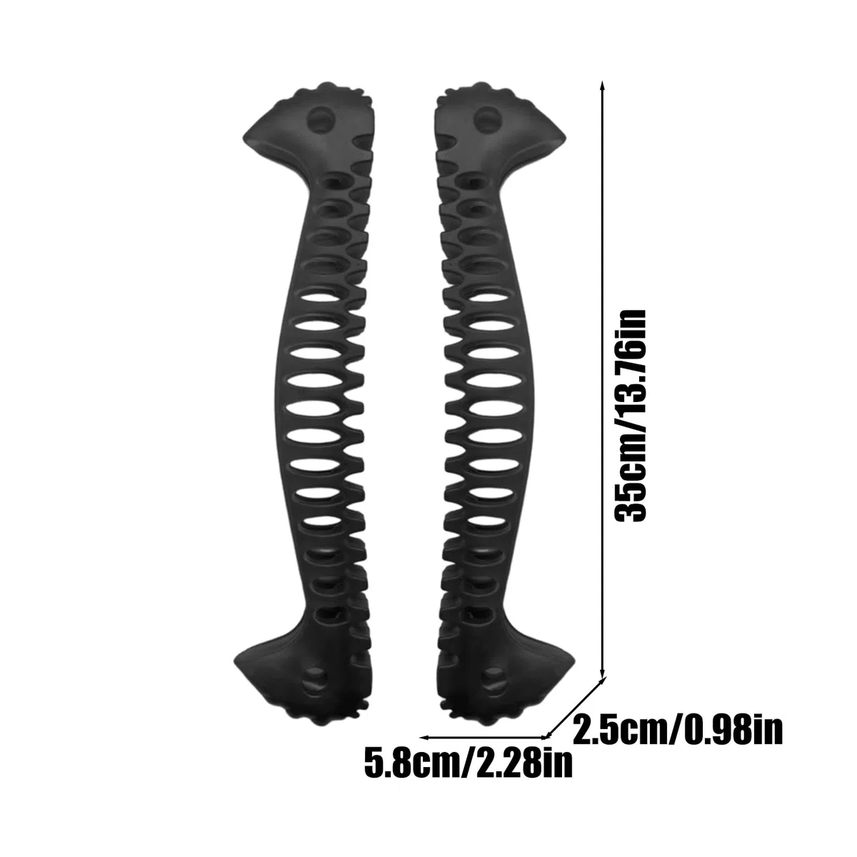 Protectores de patines elásticos, Cubiertas blandas, Soaker de 13.76x2.28 pulgadas con estructura de TPE, Accesorio de invierno duradero, Equipo de patinaje con estilo protector, Equipo sp