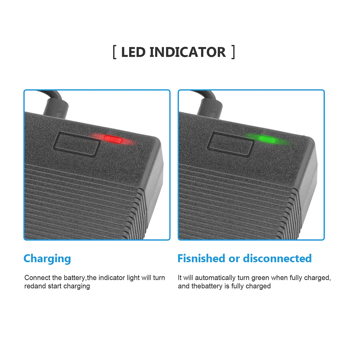 42V 2A Cargador de Batería Patinetes para Xiaomi 1S M365 Lite Pro Pro 2 Mi3 Scooter electrico Bicicleta eléctrica Motocicleta eléctrica Cable Universal 5,5mm 2,1mm