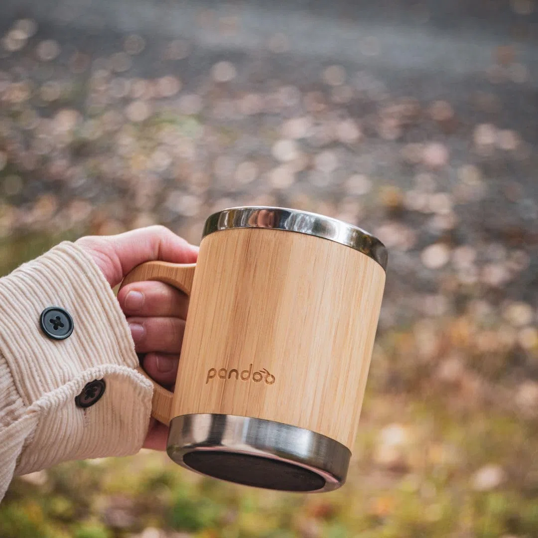 Taza de café de acero inoxidable, taza de café para llevar de doble pared, taza de café, taza de acero inoxidable, taza de metal, antideslizante, vaso para camping