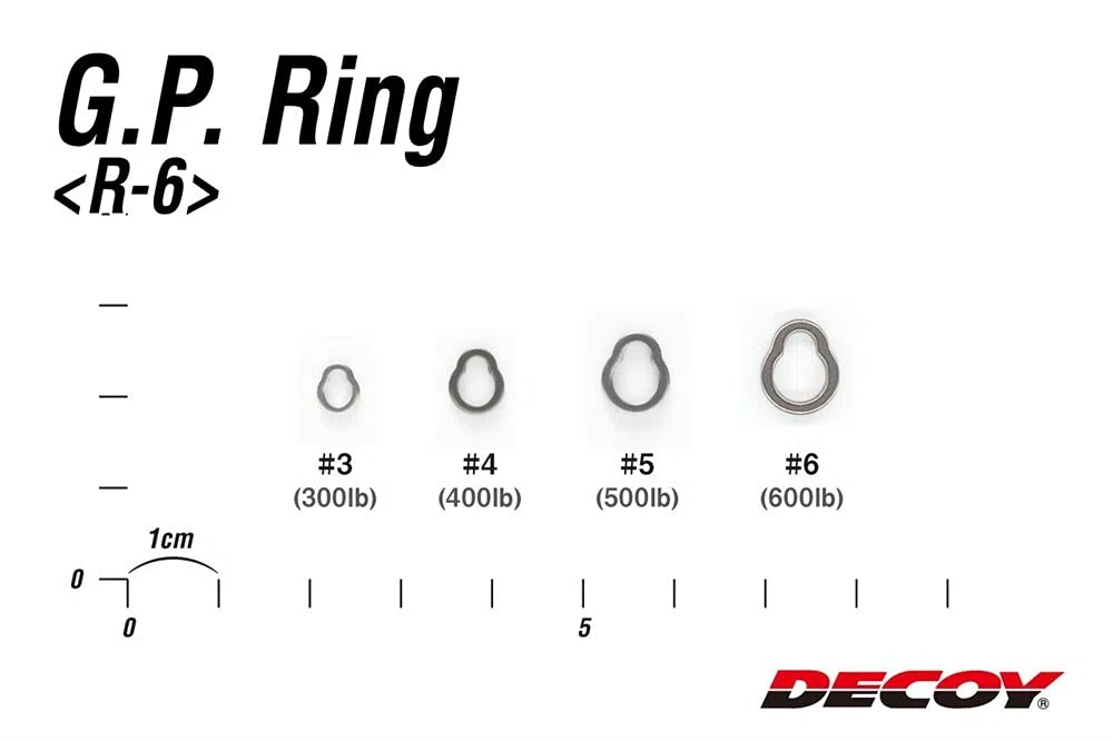 Decoy R-6 GP Ring Super Strong and Small Solid Rings Size 4 (5045)