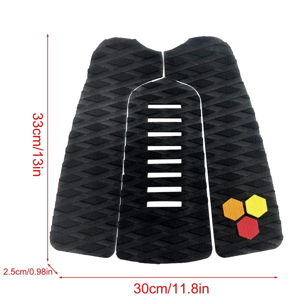 Almohadilla de agarre para tabla de surf, almohadilla antideslizante para tabla de surf, almohadillas de tracción de cubierta de tabla de surf EVA, 3 agarres de cubierta para tabla de surf,