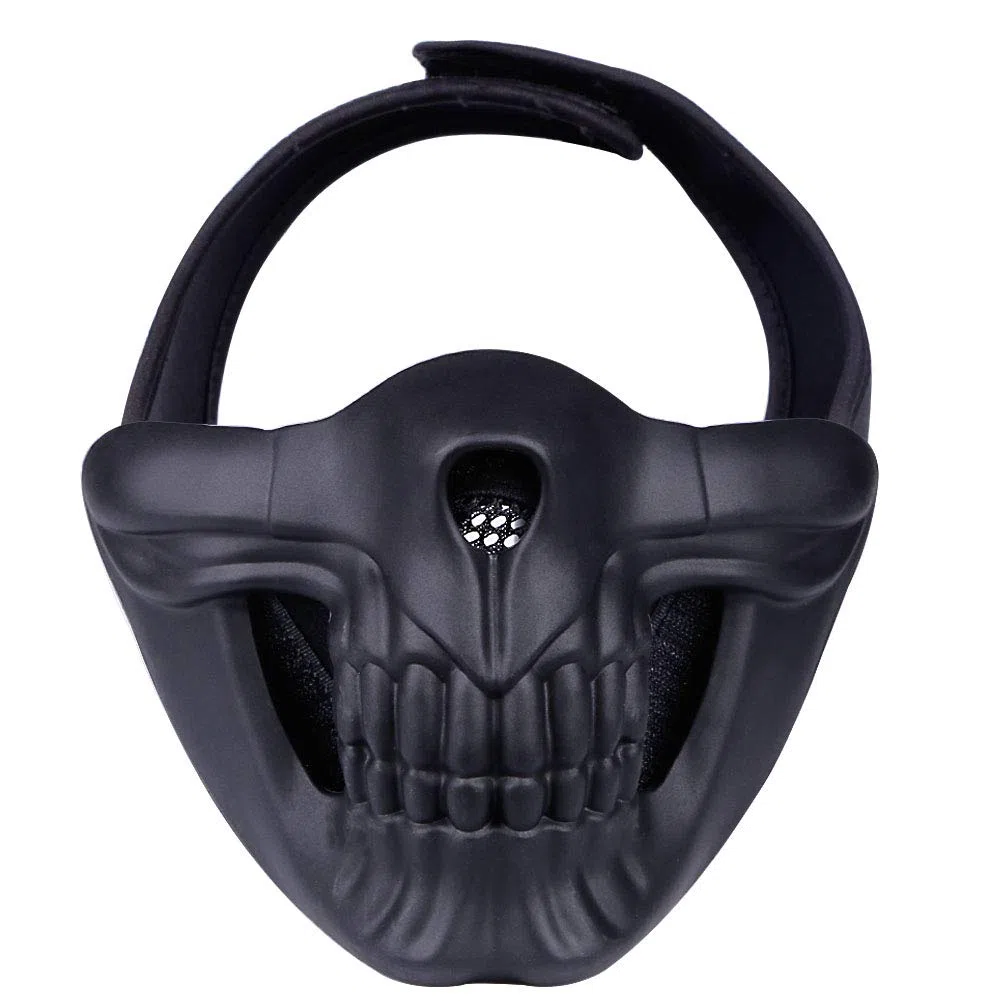 Máscara táctica para airsoft, paintball, camuflaje, fiesta de Halloween, cosplay, media cara
