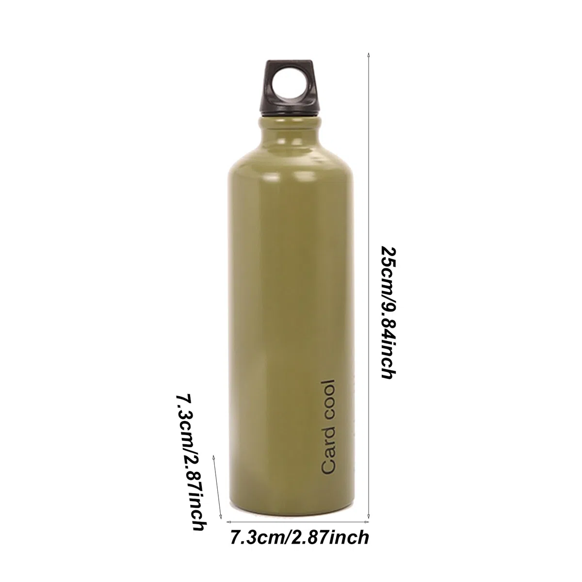 Botella de combustible, contenedor de líquido de metal para exteriores, lata de almacenamiento de aceite a prueba de fugas, cilindro de gasolina aditivo portátil, senderismo, aleación de aluminio