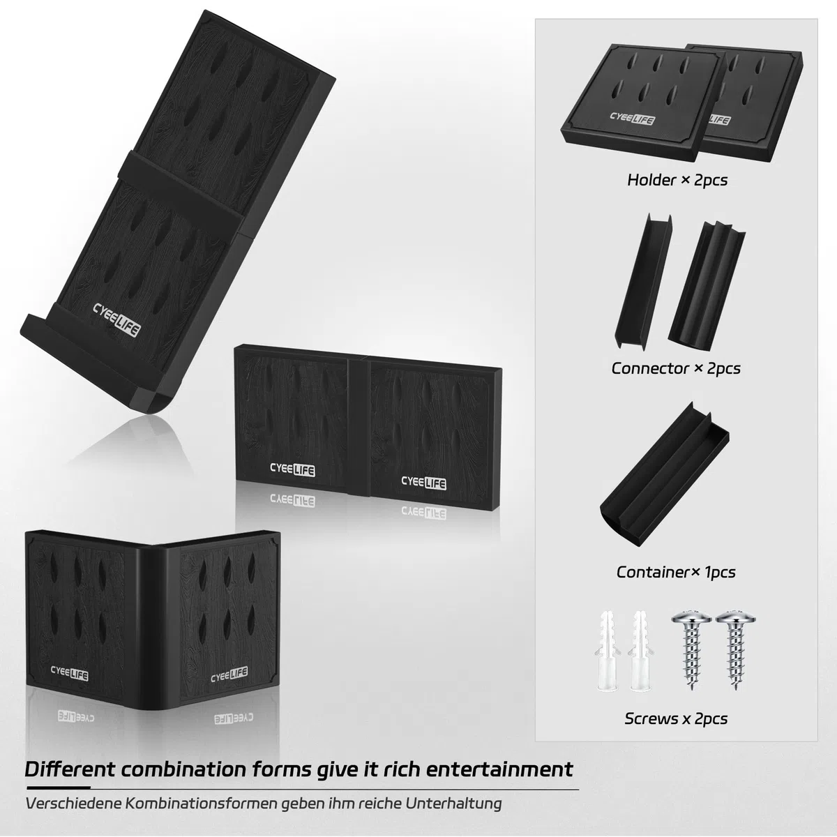 CyeeLife Soporte de dardos de plástico para 12 dardos,Varias combinaciones para hacer que los productos sean más interesantes