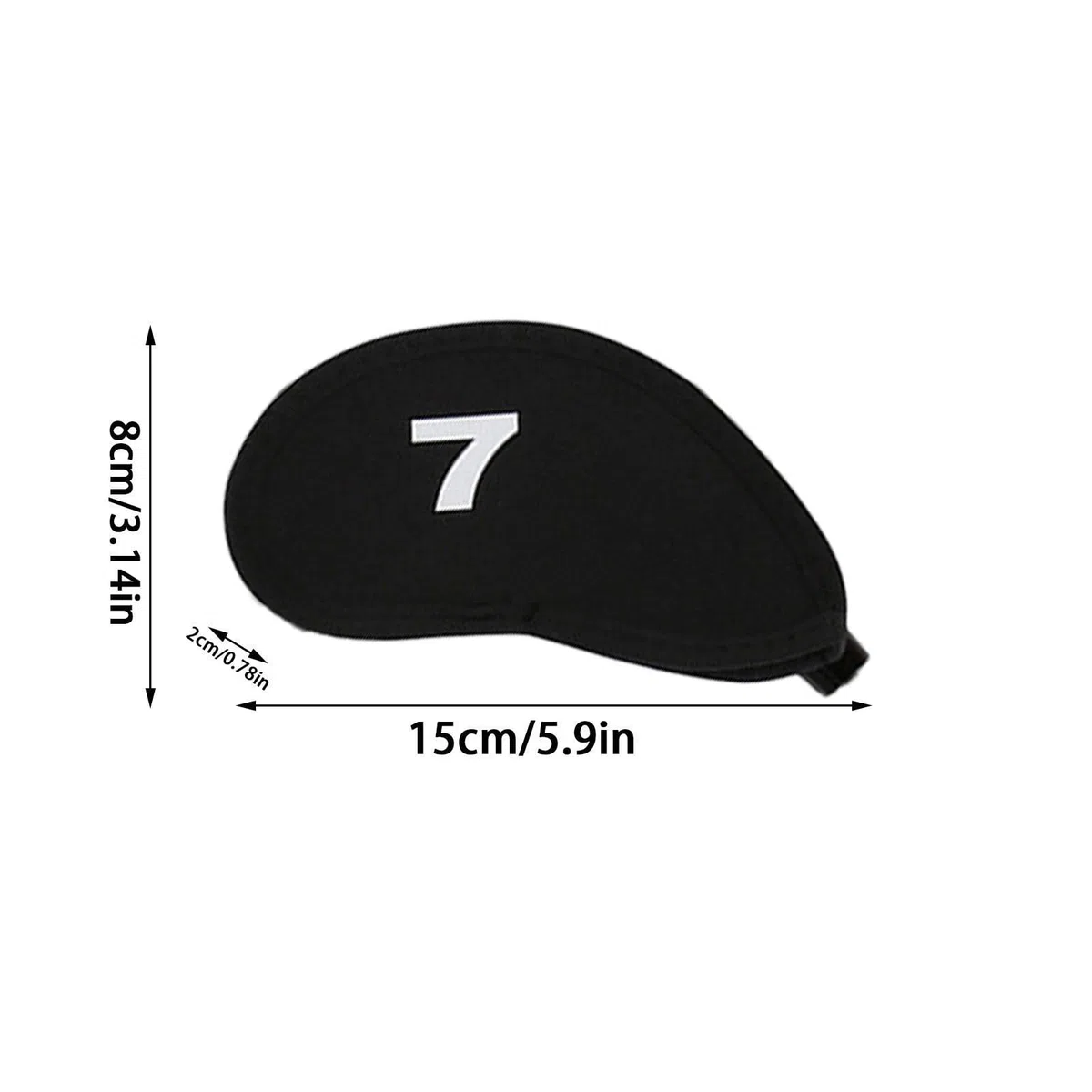 la Cabeza del Golf - 10 Fundas para Cabeza Golf, Etiqueta Bordada para Club,Accesorios Golf para Hombre, Funda para la Cabeza del Conductor, se Adapta a la mayoría