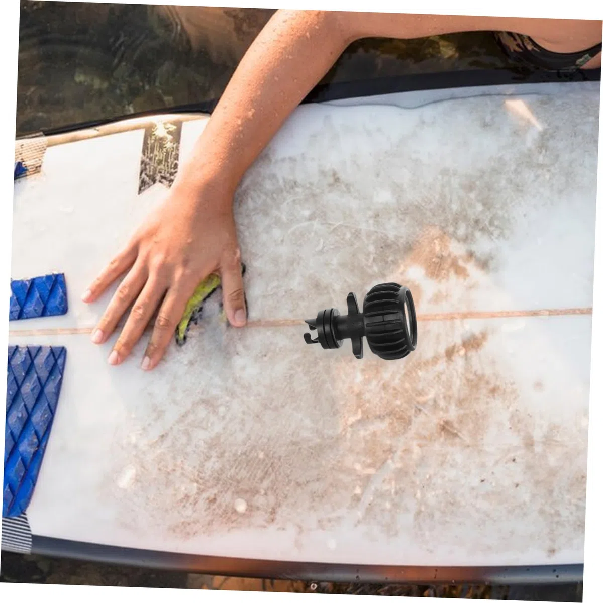 BESPORTBLE Manómetro para Bote Inflable y Tabla de Surf, Medidor de Presión de Aire 0-1.6 Bar, Dispositivo Resistente de PVC, Herramienta Precisa para Kayak y Deportes Acuáticos