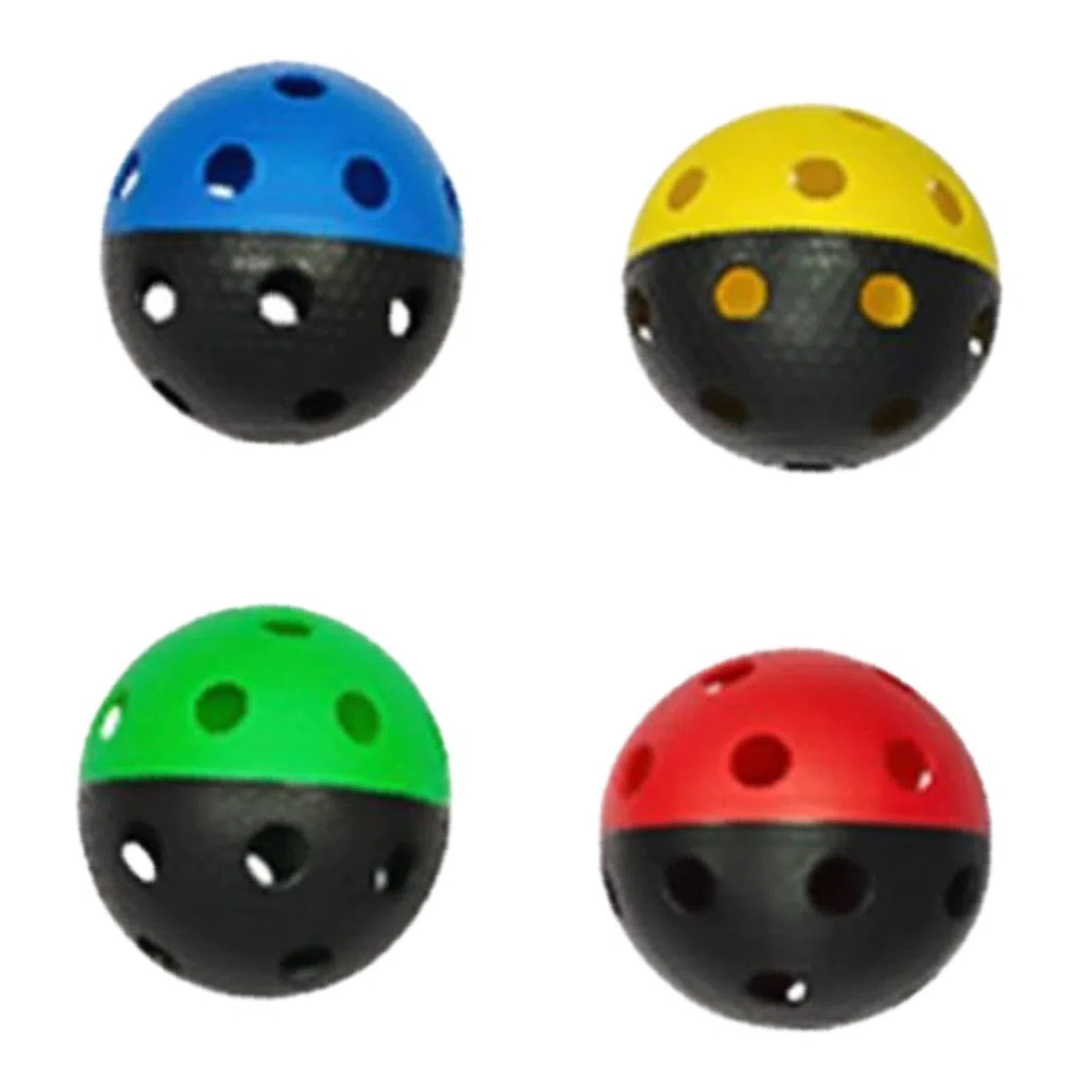 4 Bolas de Floorball Unihockey, Ligeras, 26 Agujeros, Pelotas Huecas de competición, Floorballs para Equipos de Juego, Gimnasio al Aire Libre