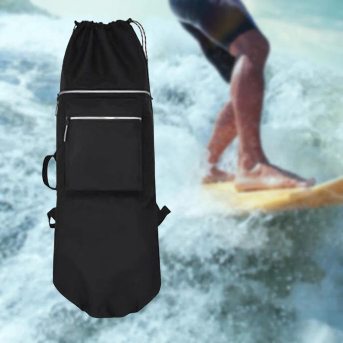 Gralara Mochila para monopatín, Funda de Transporte para Longboard, Funda Protectora, Bolsa para monopatín Plegable para monopatín eléctrico, Accesorios de, Negro 84cmx32cm