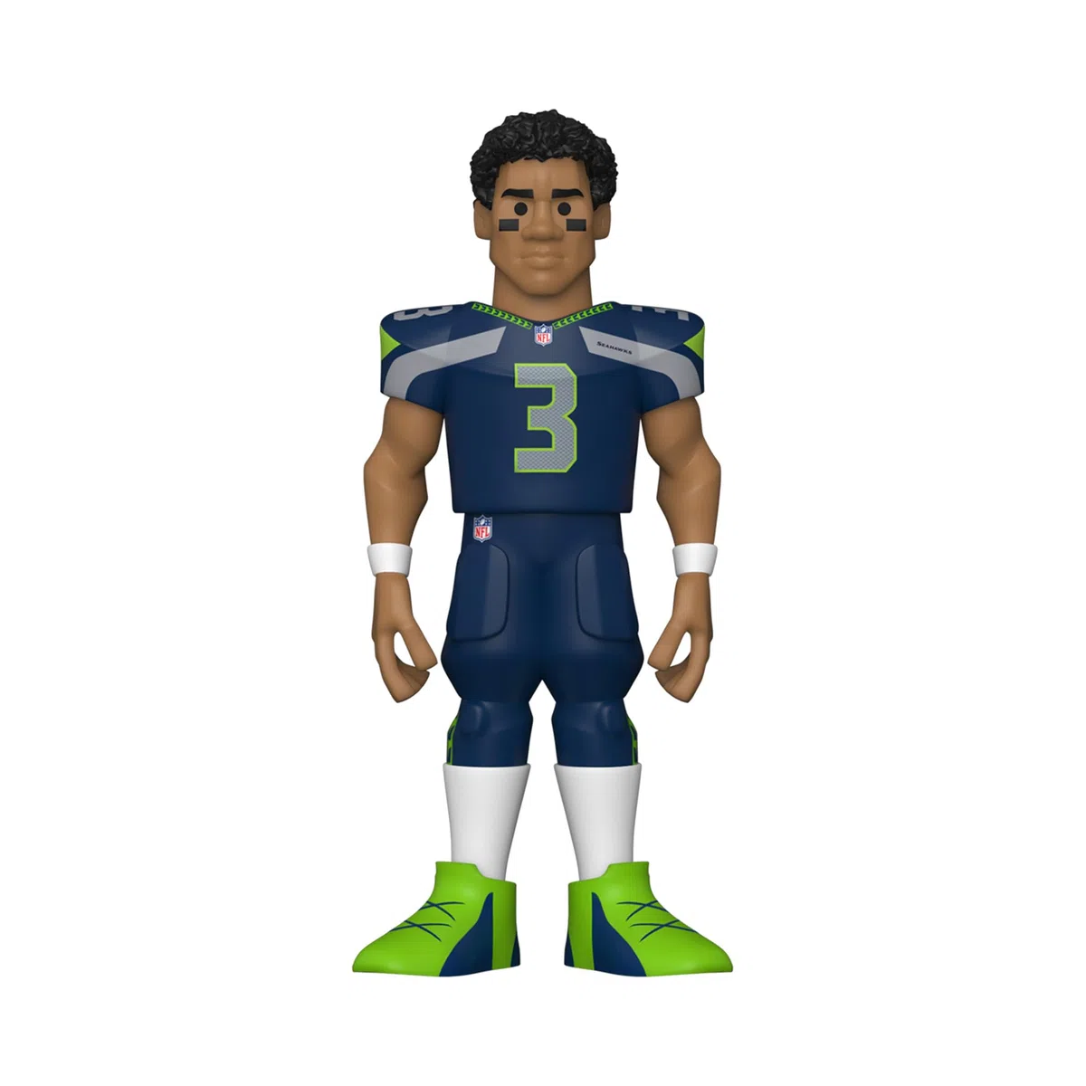 Funko Gold 5" NFL: Seahawks - Russel Russell Wilson - 1/6 de Probabilidades de Obtener la RARA Variante Chase - Figura de Acción de Vinilo Coleccionable - Idea de Regalo de Cumpleaños y Exhibir