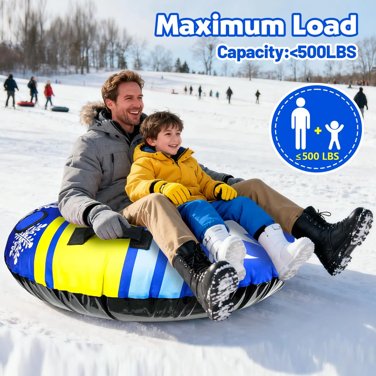 ZMLM Tubo de nieve resistente azul