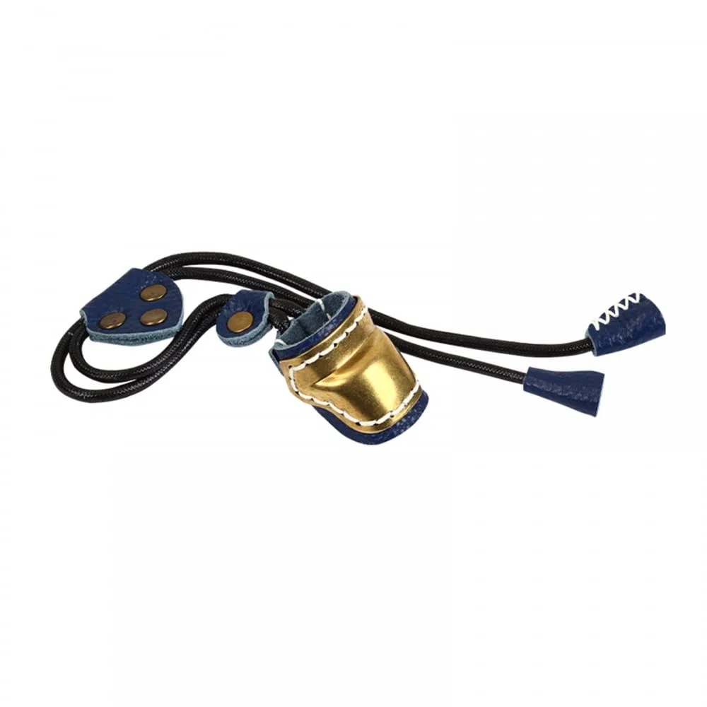 DONGKER Arco pulgar protector de dedos, anillo de protección de pulgar de cuero de latón, anillos ajustables para el pulgar para el tiro con arco tradicional