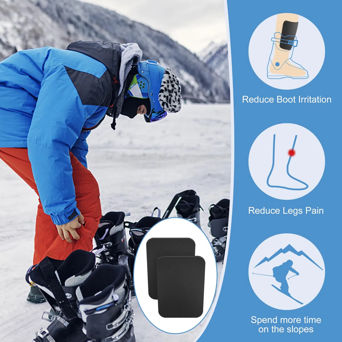 2 espinilleras Protectoras de Snowboard para esquí