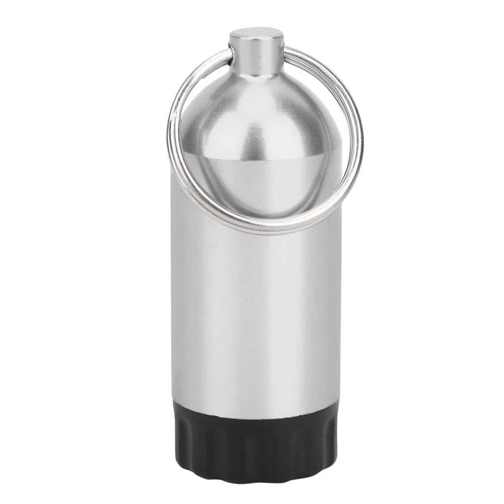 so Mini Botella de Almacenamiento del Cilindro + Anillos tóricos, Anillo de Sellado de la válvula del Cilindro de Buceo Anillos tóricos Mini Botella de Almacenamiento del Cilindro OR-MT02(Plata)