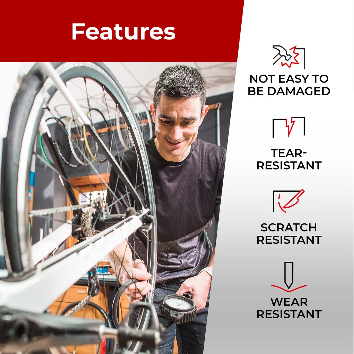 Fincci Cámara Bicicleta Carretera 700 x 35c x 38c - Par de cámaras 28, para Bici de Carreras, Turismo Plegable Eléctrica, Presta Válvula Interior 48mm, Paquete de 2 componentes para Ciclismo 622