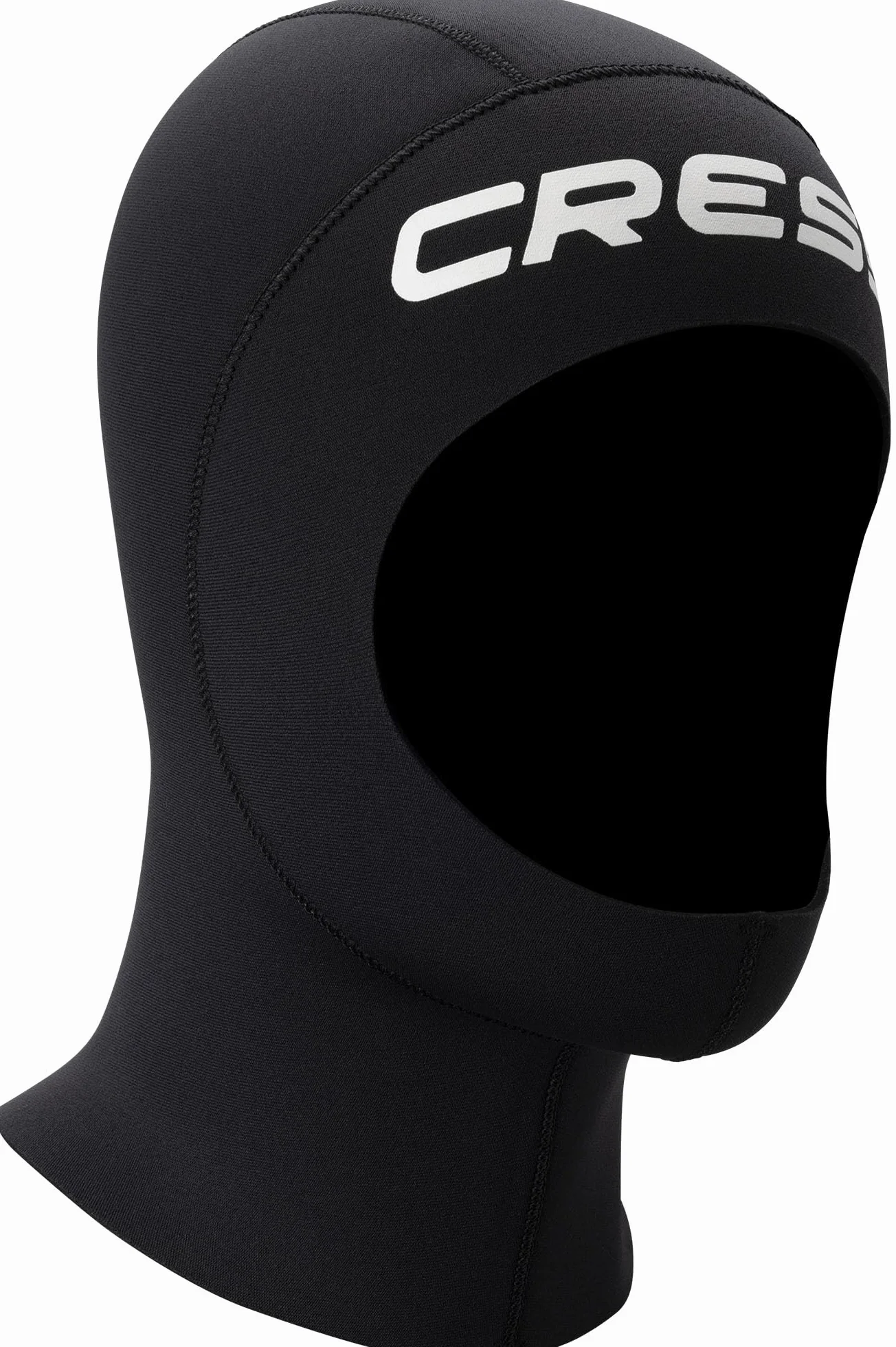 CRESSI Resilient Hood 3mm - Capucha Unisex con Cuello Redondo en Neopreno de Doble Forro Negro de 3mm, Ideal para Buceo, Snorkel y Deportes Acuático