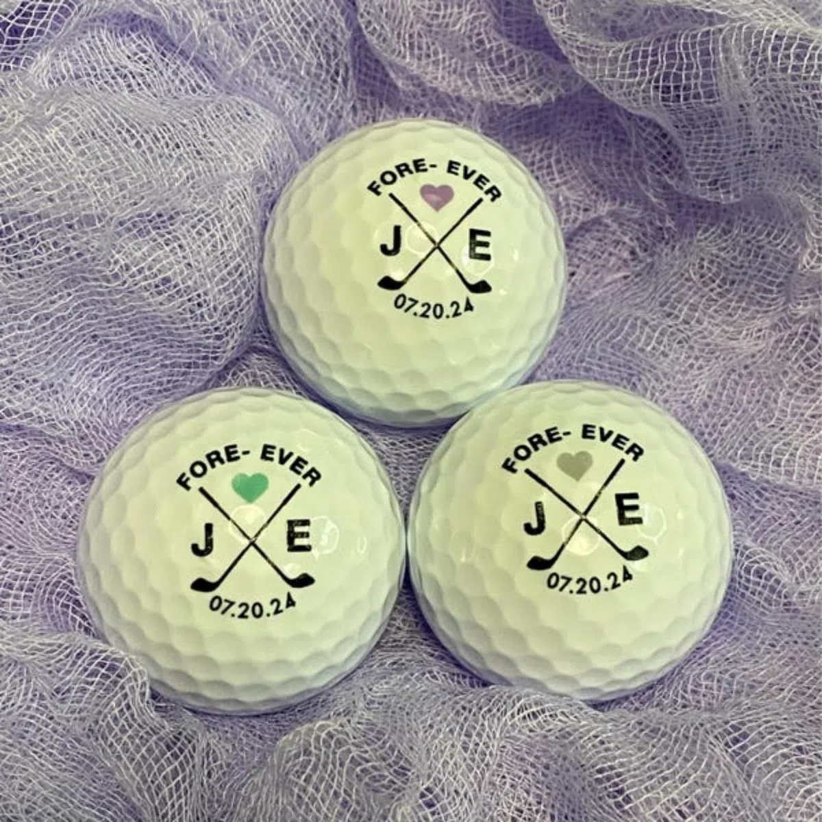 Pelotas de golf personalizadas, regalos de boda, pelota de golf personalizada, regalos de boda para invitados, regalo personalizado para mujeres y hombres