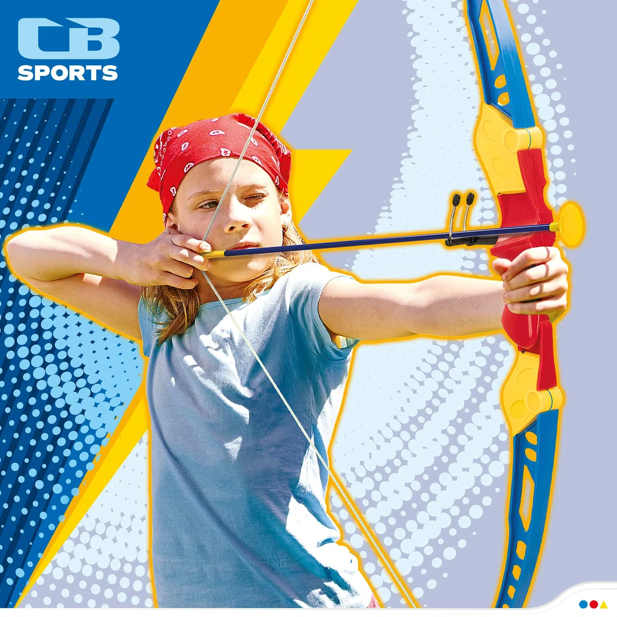 ColorBaby - Tiro con Arco niños, Flechas Ventosa, Arco 70 cm, Arco con Flechas para niños, Juegos al Aire Libre para niños, Diana, para niños a Partir de 3 años, CB Toys (42155)