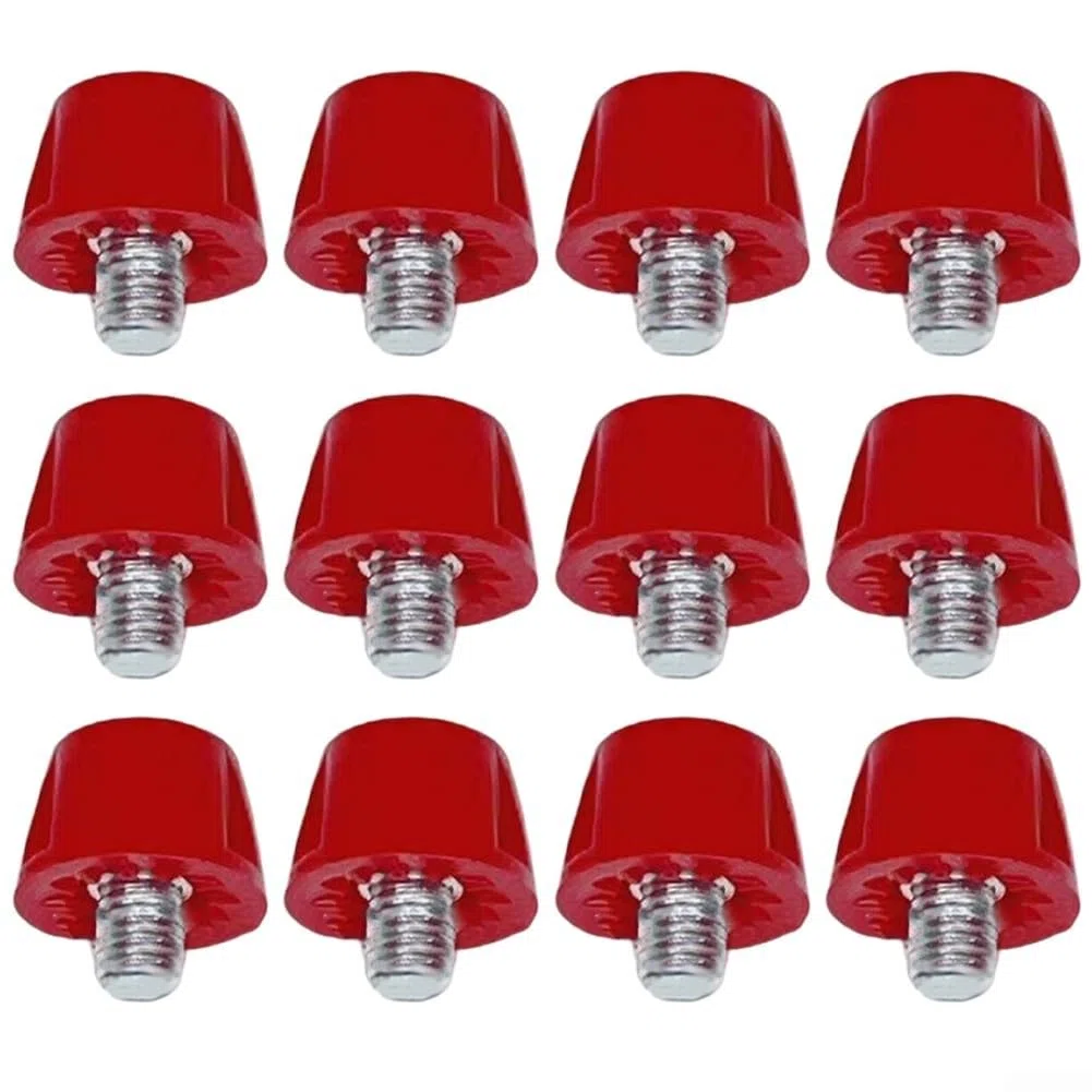 Paquete de 12 tacos de repuesto para zapatos de fútbol para botas de fútbol en 7 mm y 10 mm (verde 7 mm + 10 mm)