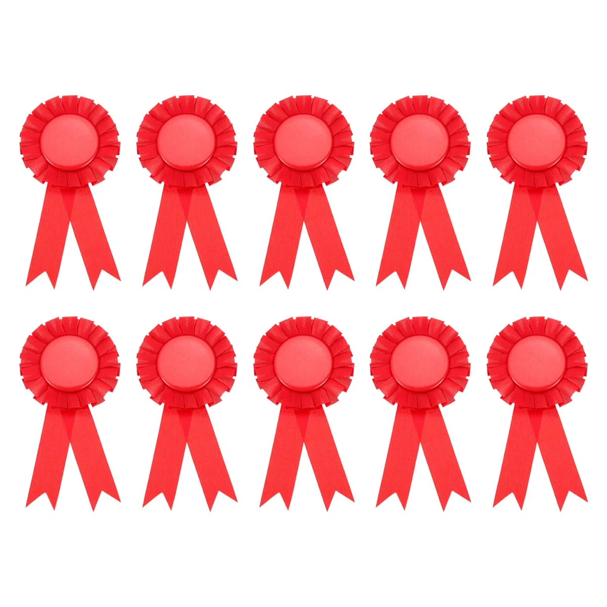PATIKIL Cinta de Premio en Blanco, 10 Unidades de Cinta de Premio Medalla de Ganador Cinta de Reconocimiento de Participación para Competiciones, Eventos Deportivos y Fiestas, Bodas, Roja