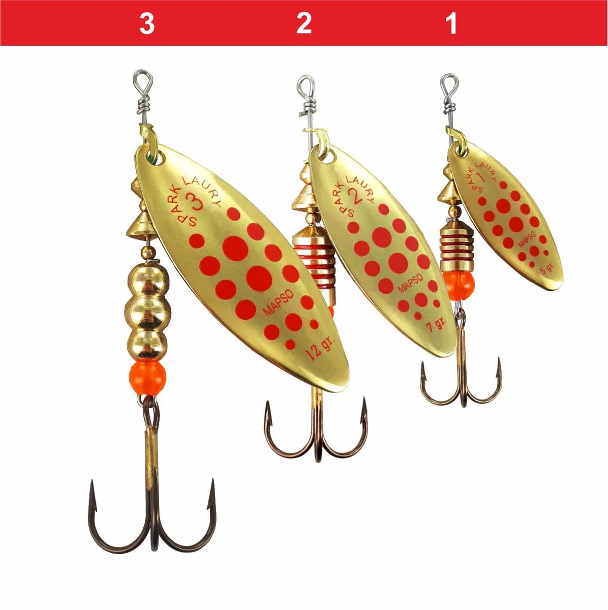 MAPSO - Cucharilla de Pesca Spark 7 GMS.