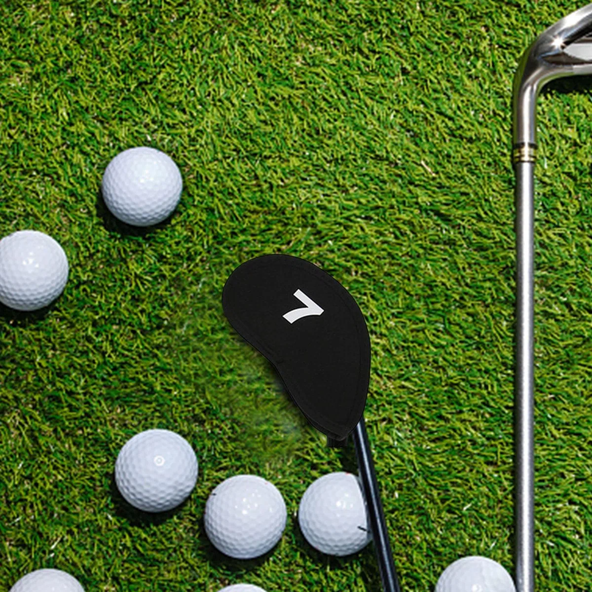 la Cabeza del Golf - 10 Fundas para Cabeza Golf, Etiqueta Bordada para Club,Accesorios Golf para Hombre, Funda para la Cabeza del Conductor, se Adapta a la mayoría
