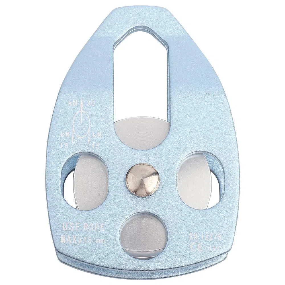 Jadeshay Polea de Escalada,28KN Mini Polea Escalada Aluminio al Aire Libre de Polea Simple con Placa Giratoria para Escalada y Elevación en Exteriores