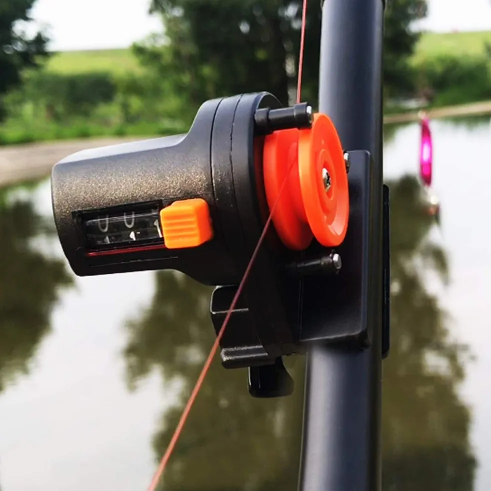 0-999M Herramienta de buscador de Contador de Profundidad de línea de Pesca Contador de Calibre de Longitud de Aparejos