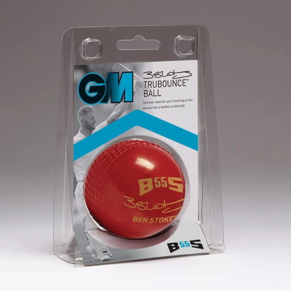 Gunn & Moore GM Trubounce - Pelota de Entrenamiento de críquet de Goma Suave, rebota como una Pelota de críquet Real, tamaño Senior, Color Rojo