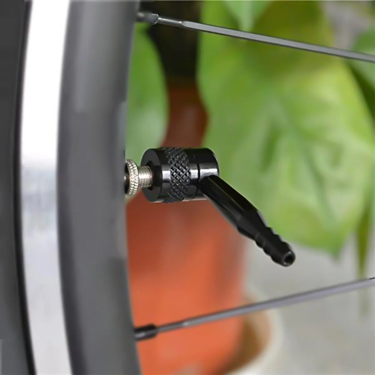 Adaptador de Bomba para Rueda de Disco, Adaptador de válvula de 90 Grados, Adaptador de Bomba de Bicicleta, Adaptador de Boquilla de Aire Especial para Ruedas de Disco